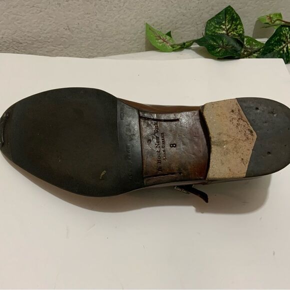 To Boot New York Men’s  8 brown leather double monk strap cap-toe dress shoes main image 9